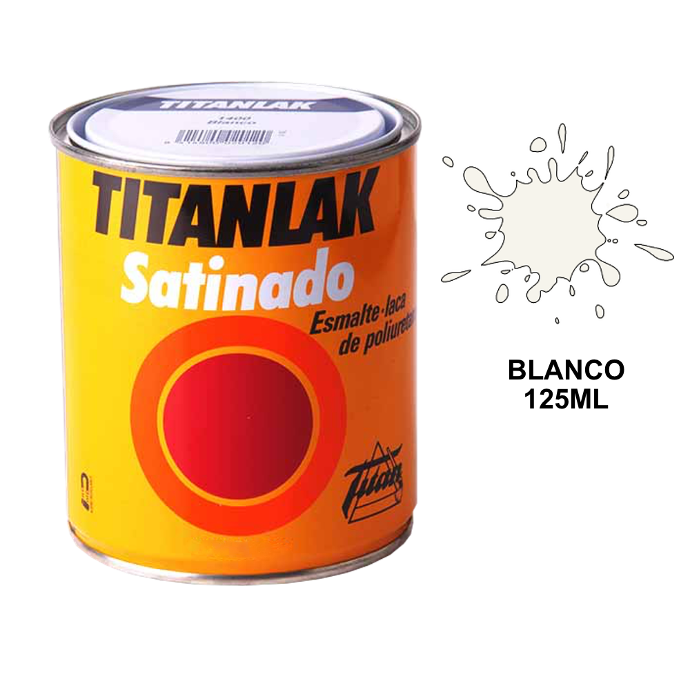 Titanlak Satinado Esmalte Laca de Poliuretano 011 125 ml