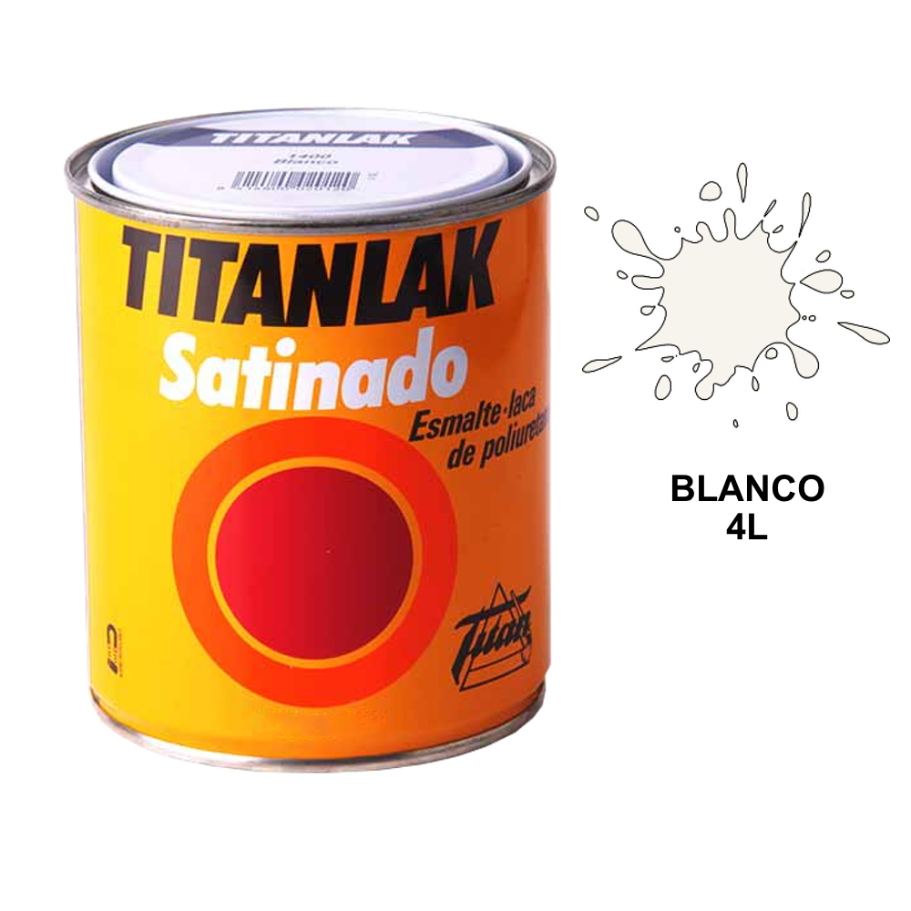 Titanlak Satinado Esmalte Laca de Poliuretano 011 4 l