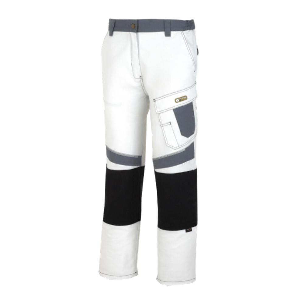 Pantalón canvas blanco/gris  Ref: 588-PBG