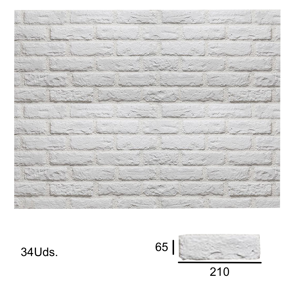 Caja London Blanco 2x6,5x21 (+/- 0,5 m2)