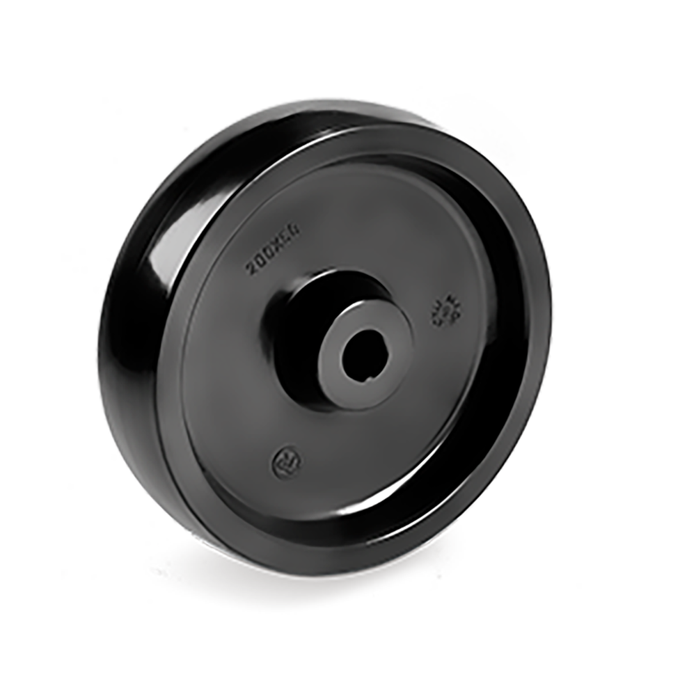 Rueda Monolítica Negra Resistente a Temperatura Serie 67