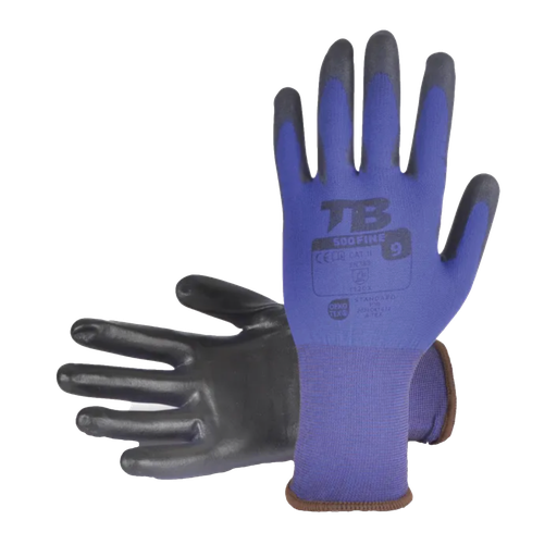 [TB-P55] Guante de Nylon Azul Ultra-Fino Ref. 500FINE