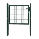 Puerta Peatonal de Verja Verde con Cerradura