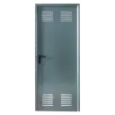 Puerta Eco Galvanizada con Rejilla Dcha C40