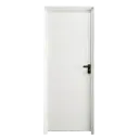 Puerta Lacada Blanca Ciega Izq Marco C-40