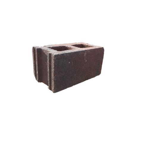 [BLO-07] Bloque Liso Mixto (Rojo-Gris) 39x19x19