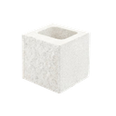 Medio Bloque Rugoso Blanco