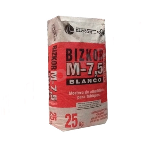 [SM-16] Saco Mortero Bizkor M7,5 Blanco  HDR, 25kg