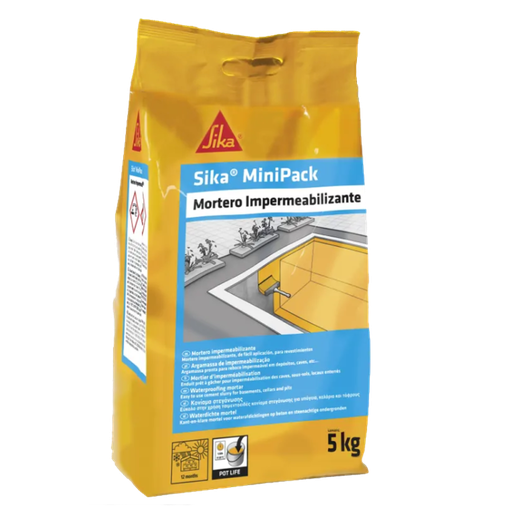 [SIKA-43] Sika Minipack Mortero Impermeabilizante Gris 5 kg