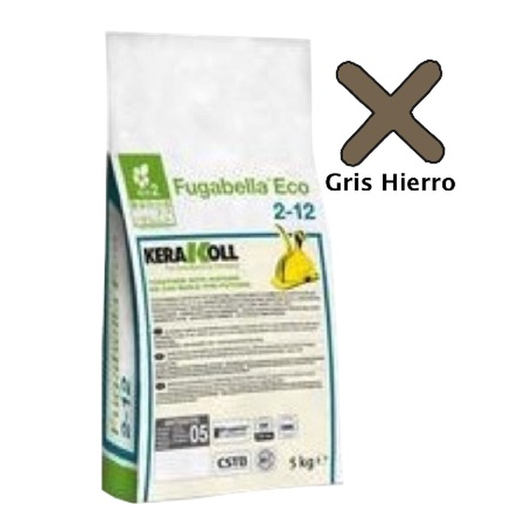 [SC-047] Fugabella Eco Porcelana 2-12 Gris Hierro 5 kg Ref: 70059