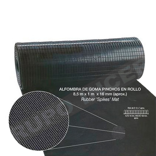 [RUB-664] ML Alfombra de Goma Pinchos