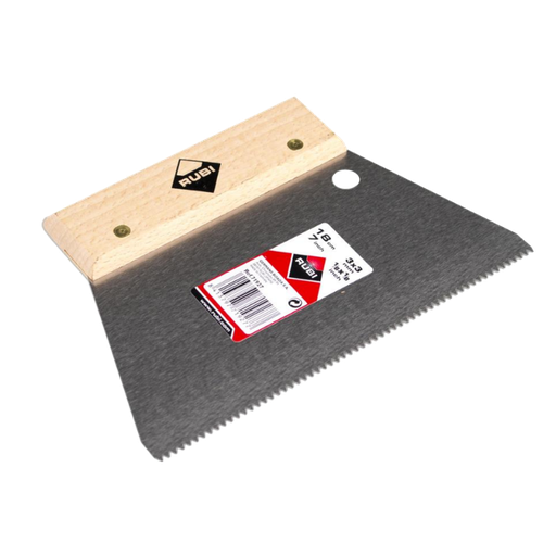 [RUB-P365] Espátula Peine Acero 180 mm dientes triangular