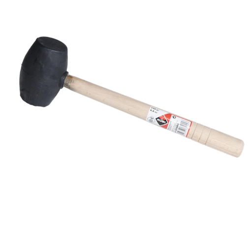 [RUB-P202] Maza Goma Negra Caras Planas