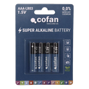 Pila alcalina LR03 AAA Cofan (4 ud)