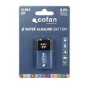 Pila alcalina Cofan 6LR61