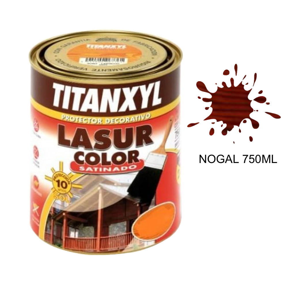 Titanxyl Lasur Satinado 750 ml Nogal
