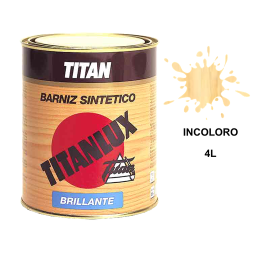 [TITAN-262] Titanlux Barniz Sintético Brillante Incoloro 4 L 