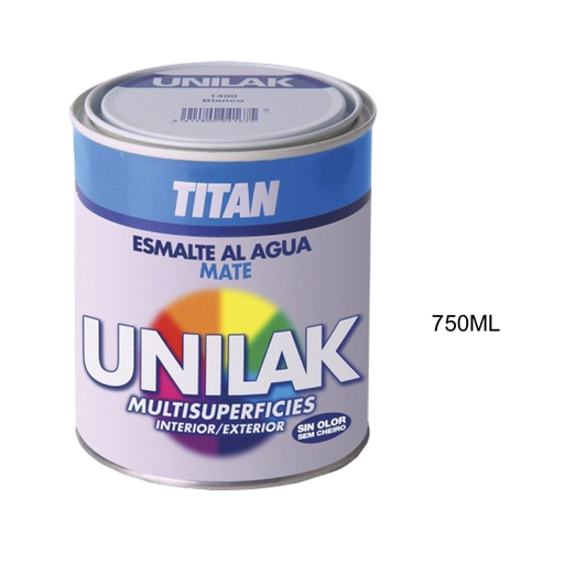 [TITAN-P254] Titan Esmalte al Agua Unilak Mate 03X 375 750 ml