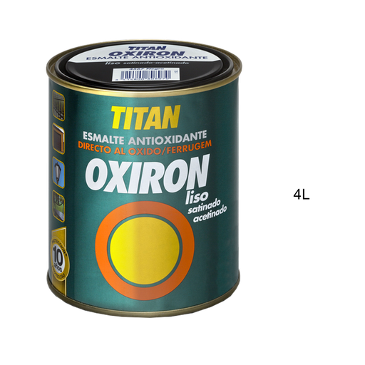[TITAN-P221] Titan Esmalte Satinado Antioxidante Oxiron Liso 02J 4 l