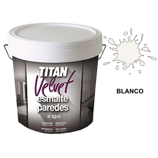 [TITAN-P251] Titan Velvet Esmalte Paredes al agua Blanco 03w
