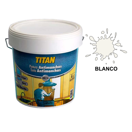 [TITAN-P037] Pintura Antimanchas Blanco Mate H24
