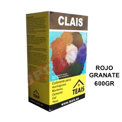 [TEAIS-04] Colorante en Polvo Clais Rojo Granate 600 Gr