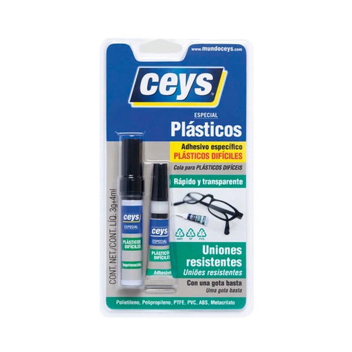 [CEYS-139] Adhesivo Plásticos Difíciles 3 G + 4 Ml  Ref: 504114