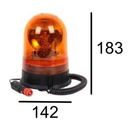 Luz Giratoria Halógena 183x142 mm  Ref: 199042