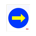 Señal Bolsa de plástico dirección obligatoria derecha Ref: REF: 003