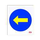 Señal Bolsa de plástico dirección obligatoria izquierda Ref: REF: 021