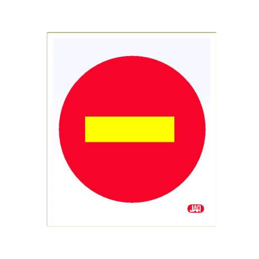 [JAR-35] Señal Bolsa de plástico Dirección Prohibida