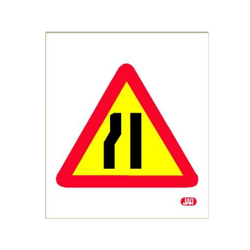 [JAR-31] Señal Bolsa de plástico estrechamiento calzada izquierda Ref: 24