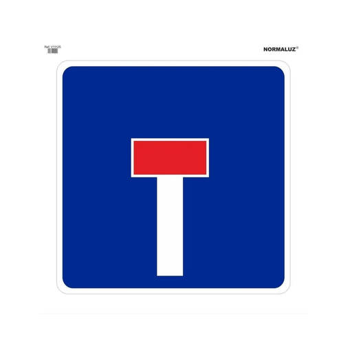 [NOR-16] Señal Bolsa textil calzada Sin Salidas  Ref: V11125