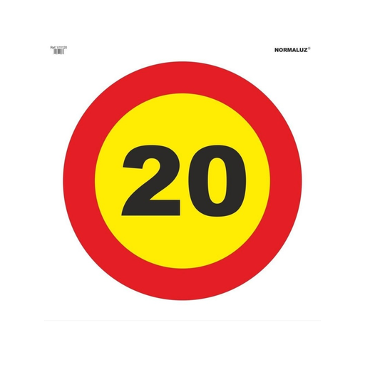 [NOR-05] Señal Bolsa Textil Velocidad Máxima 20  Ref: V11120