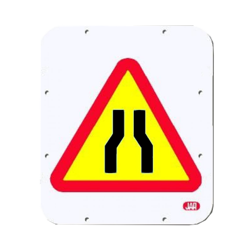 [JAR-17] Señal metálica estrechamiento de calzada Ref: REF. 008