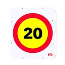 Señal metálica límite velocidad 20 Ref: REF.014
