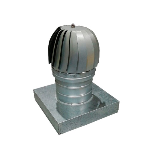 [SUM-P14] Sombrerete Aspirador Galv Base Cuadrada