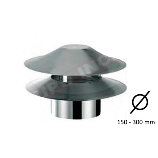 [INOX-P28] Sombrerete Inoxidable (BI)