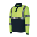 Polo manga larga alta visibilidad amarillo/azul Ref. 1288PAVXMLYFA