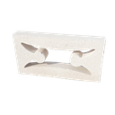 Celosía Mariposa Blanca 6x20x40