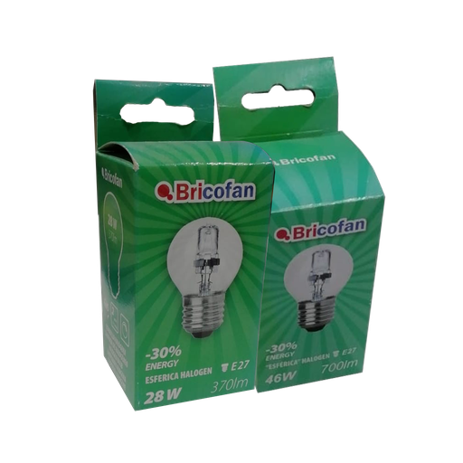 [COFAN-P116] Bombilla Halógena Esférica E27