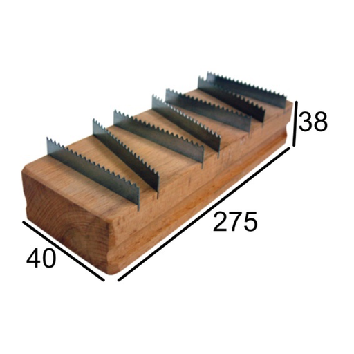 [MD-18] Carril N™ 23 Liso 275x40x38 mm  Ref: 1323