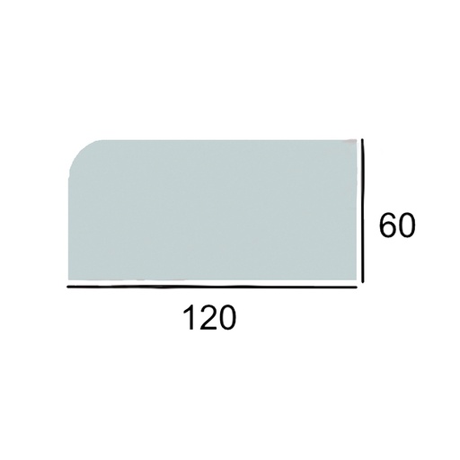 [MD-075] Cuchilla Inox 1 Curva 120x60 mm Ref.SZ-01281