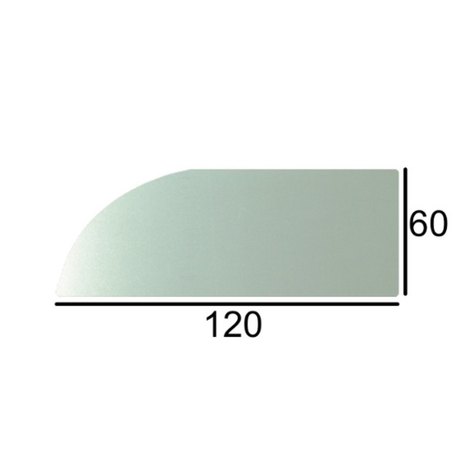 [MD-026] Cuchilla Inox 120x60 mm Curva Grande  Ref: 1288