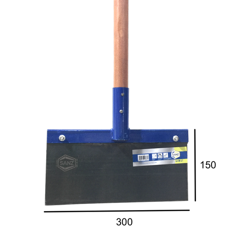 [MD-052] Rasqueta Suelo Dura + mango 300x150 mm Ref.SZ-00862