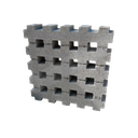 Celosía Cesped Gris 500x500x100 mm