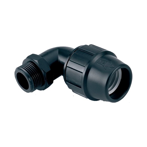 [CMP-P2012] Codo 90º Polietileno Rosca Macho