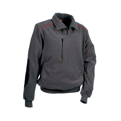 [COFRA-P231L] Sudadera Fast Gris oscuro/Negro