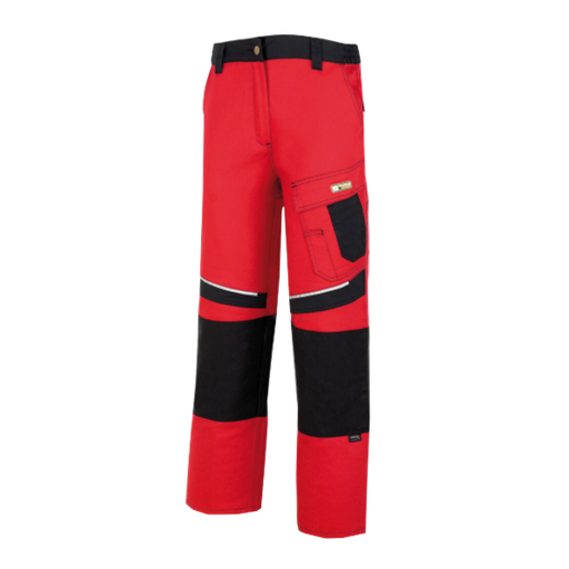 [588-PRN] Pantalón  Canvas Rojo/ Negro 
