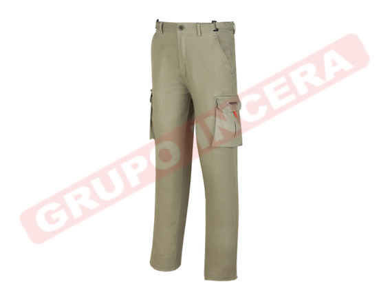 Pantalón Elástico Kaki  Ref: 588-PELAST